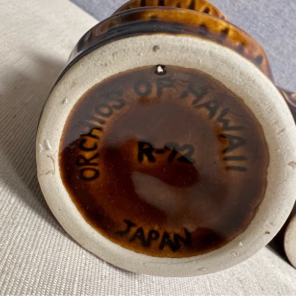 VTG Orchids Of Hawaii Tiki Mug R72 Japan Set Of 2 NEW - Picture 6 of 10